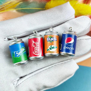 10pcs Drink Bottle Resin Charms for DIY Jewelry Making