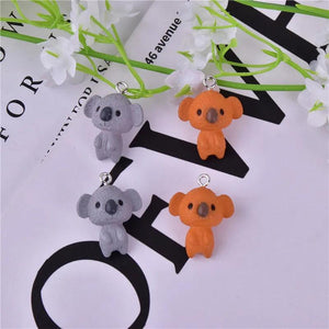 10pcs 3D Koala Resin Jewelry Charms for DIY Making