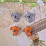 10pcs 3D Koala Resin Jewelry Charms for DIY Making