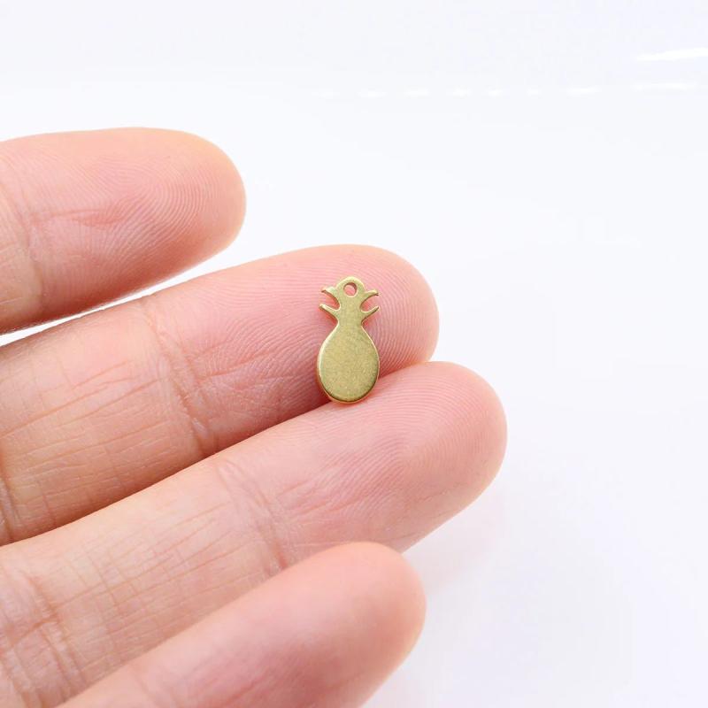 10pcs 6mm Stainless Steel Star Charms Pendant DIY Jewelry Unfading Colorless