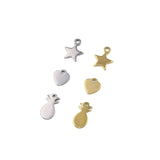 10pcs 6mm Stainless Steel Star Charms Pendant DIY Jewelry Unfading Colorless