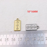 5pcs High Star Rhinestone Charms Pendant DIY Jewelry Making