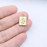 5pcs Stainless Steel Snake Charms Pendant DIY Women Accessory