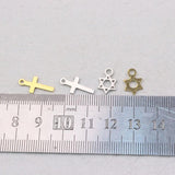 10pcs Stainless Steel Star Charm Pendant DIY Necklace Bracelets
