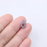 10pcs Stainless Steel Star Charm Pendant DIY Necklace Bracelets