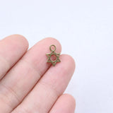 10pcs Stainless Steel Star Charm Pendant DIY Necklace Bracelets