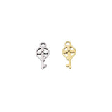 10pcs Stainless Steel Key Charms Pendant DIY Necklace Earrings Bracelets