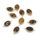5pcs Lapis Lazuli Pendants Oval Crystal Amethysts for Jewelry Making