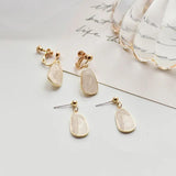 2Pcs Shell Charms, 14K Plated Brass Findings, DIY Geometry Pendant