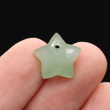 3pcs Natural Stone Star Crystal Charms for Jewelry Making