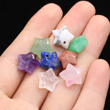 3pcs Natural Stone Star Crystal Charms for Jewelry Making