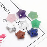 3pcs Natural Stone Star Crystal Charms for Jewelry Making