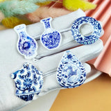 10pcs Ceramic Bottle Acrylic Charms Pendant for DIY Jewelry Making