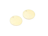 50pcs Round Brass Earring Charms 12x0.8mm R1784
