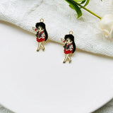 10pcs Anime Girl Charm Pendant DIY Accessories Making Charms
