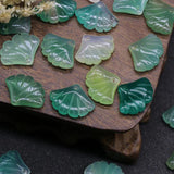 Natural Stone Ginkgo Leaves Charms Pendant for DIY Jewelry