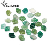 Natural Stone Ginkgo Leaves Charms Pendant for DIY Jewelry