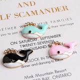 10pcs Ocean Whale Enamel Charms Pendant for Necklace DIY Jewelry Accessories