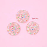10pcs Irregular Pink Rabbit Acrylic Earring Charms for DIY Jewelry Making