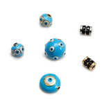 Meibeads Evil Eye Pendant DIY Accessories Copper Charm for Jewelry Making