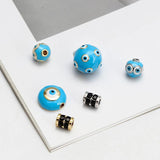 Meibeads Evil Eye Pendant DIY Accessories Copper Charm for Jewelry Making