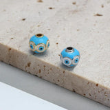 Meibeads Evil Eye Pendant DIY Accessories Copper Charm for Jewelry Making