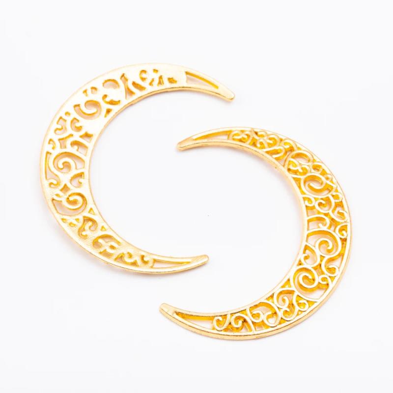 Retro Moon Pendant for DIY Jewelry Necklace Making
