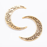 Retro Moon Pendant for DIY Jewelry Necklace Making