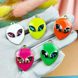 10pcs Gem Eyes Alien Enamel Charms Drop Oil Alloy Pendants