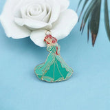 10pcs Princess Girl Enamel Charms for DIY Jewelry Making