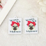 10Pcs Bow Dog Charms Multicolor Sunflower Skeleton Jewelry Findings