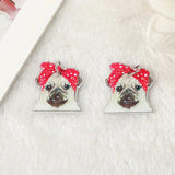 10Pcs Bow Dog Charms Multicolor Sunflower Skeleton Jewelry Findings