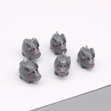 10pcs 3D Small Wild Boar Resin Earring Charms Funny Piggy Pet Pendants