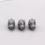 10pcs 3D Small Wild Boar Resin Earring Charms Funny Piggy Pet Pendants