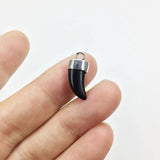 8pcs Ox Horn Zinc Alloy DIY Jewelry 2 Colors