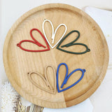 10pcs Heart Enamel Metal Charms DIY Jewelry Making