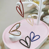 10pcs Heart Enamel Metal Charms DIY Jewelry Making