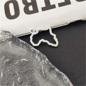 5pcs Africa Map Pendants for Jewelry Making