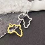 5pcs Africa Map Pendants for Jewelry Making