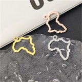 5pcs Africa Map Pendants for Jewelry Making