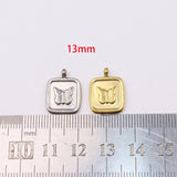 5pcs Stainless Steel Butterfly Charms Pendant DIY Jewelry