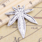 10pcs Maple Leaves Charms 39x34mm Bronze Silver Pendants Antique DIY Craft