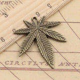 10pcs Maple Leaves Charms 39x34mm Bronze Silver Pendants Antique DIY Craft