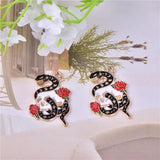 10pcs DIY Drip Oil Alloy Cat Snake Enamel Charms for Jewelry Making