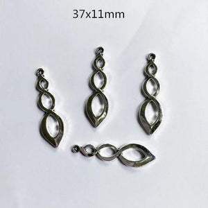 24pcs Celtic Knot DIY Pendant Necklace Earring Key Chain Charms Findings