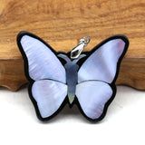 Shell Mother Oysters Necklace Pendant Butterfly Shape for DIY Jewelry Making