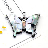 Shell Mother Oysters Necklace Pendant Butterfly Shape for DIY Jewelry Making
