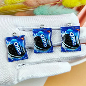 20pcs Biscuits Resin Charms for DIY Jewelry Making