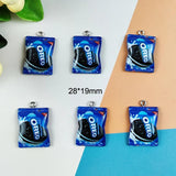 20pcs Biscuits Resin Charms for DIY Jewelry Making