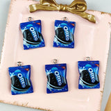 20pcs Biscuits Resin Charms for DIY Jewelry Making
